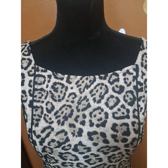 Victoria’s Secret Y2K Leopard Print Bodycon Cocktail Dress Size 8 Bodycon Fitted - Picture 4 of 8